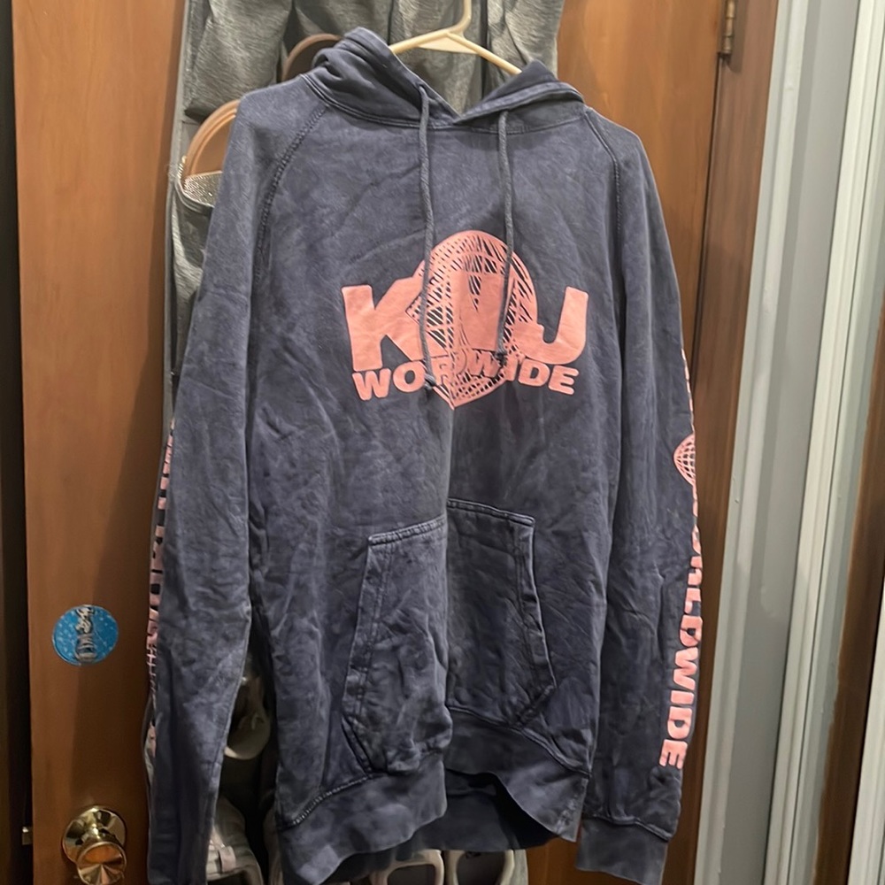 Blue hoodie